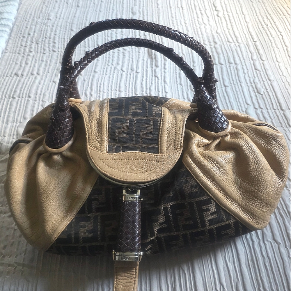 Fendi Brown and Tan Handbag